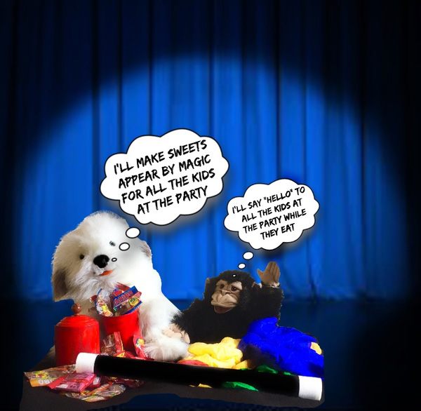 Charlie and Max Entertaining Magic Puppets