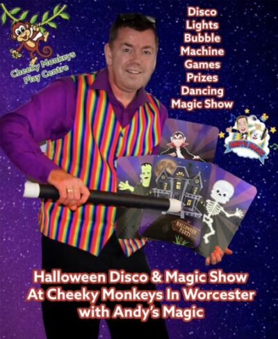 Andy's Magic, Children's Entertainer and Magician at Cheeky Monkeys poster